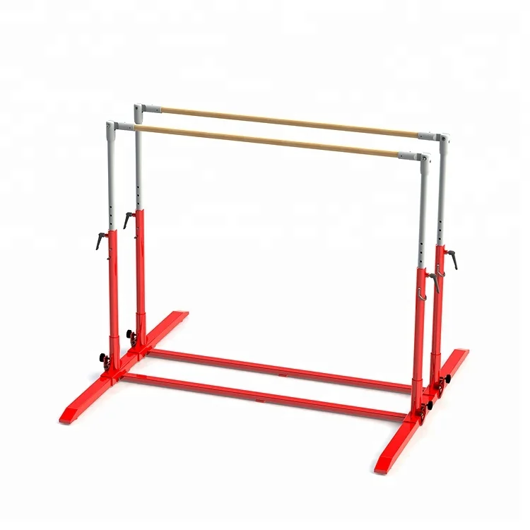 

Adjustable children kids gymnastics parallel bars horizontal mats exercise competition equipment, Customized