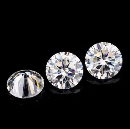 

Wuzhou round brilliant cut 7mm white moissanite for jewelry making