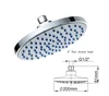 Rainfall shower head fixed mouth polished chrome (RS1020CP)