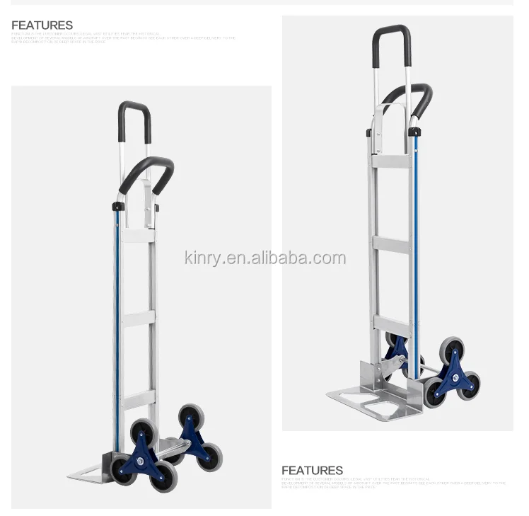 6 wheel can Climbing stair Steel hand trolley