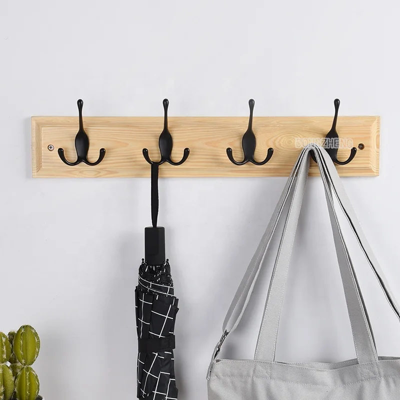 

Wooden Coat Rack Vintage Handmade Hook Customized Wooden Wall Hooks, Picture shows