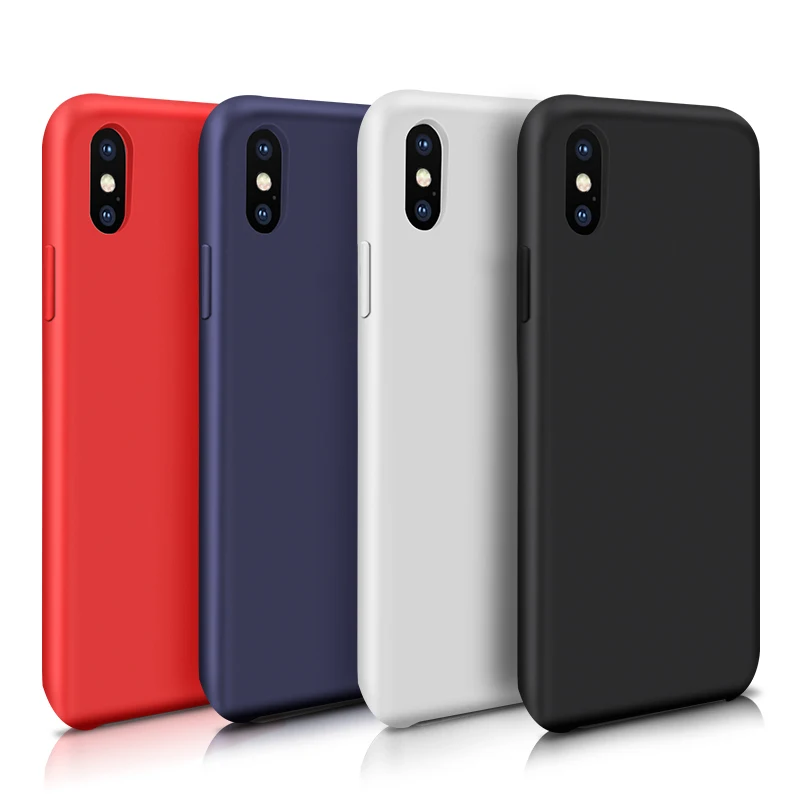 

Hot sale protective premium red silicon case for iphone XI Xsmax Xr Xs X, N/a