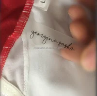 

Garment swimwear custom printed clear TPU tag with logo and care symbol for underwear