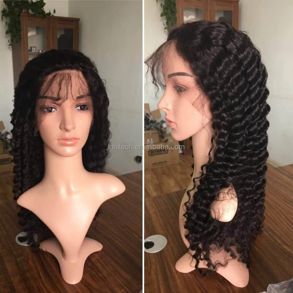 

Lidu wholesale unprocessed full full lace human hair wig , 100% real natural indian women hair wig , no synthetic wig