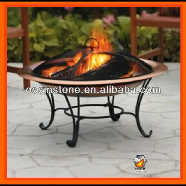 Outdoor Firepit Set Cast Iron Metal Heavy Duty Patio Grill Fire