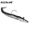 ALLBLUE 2pcs/lot Jig Fish Head Sinking Fishing Lure 11cm/21g Fresh Salt Water Natural Live Vivid Body Jigging Soft Bait
