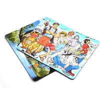 

Custom Printed mousemat Exquisite 3d anime pattern Square Shape Microfiber natural rubber Office Mousepad