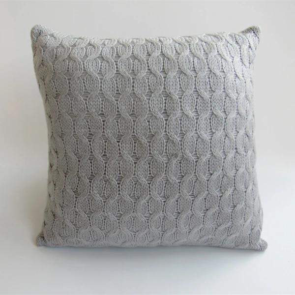 Latest Designs Knitting Cable Simple Home Pillow Hot Sale