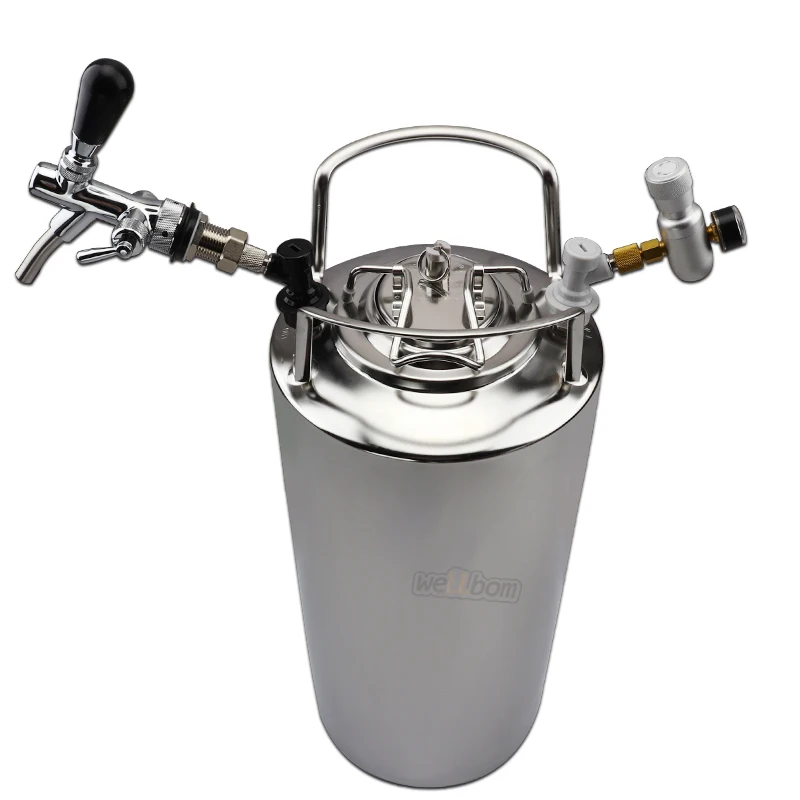 2.5 Gallon 10l Corny Keg Homebrew Stainless Steel Beer Cornelius Ball