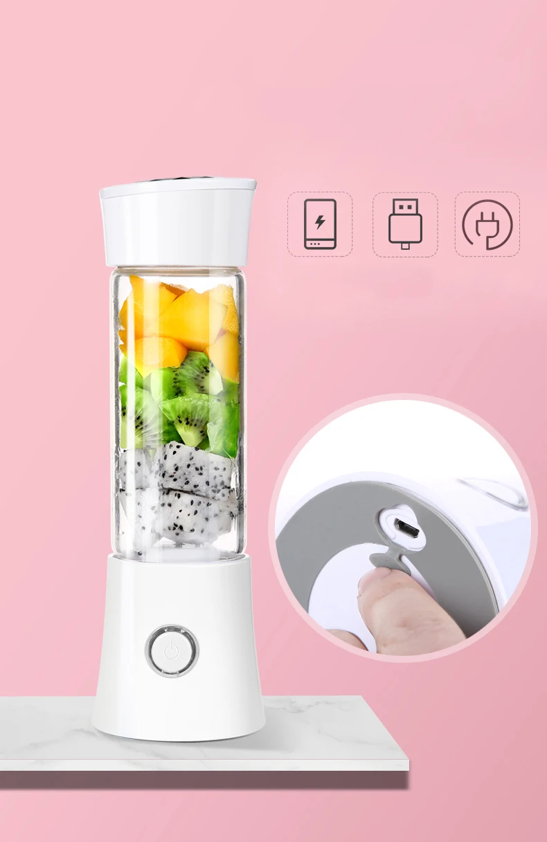 Portable Mini Juicer 480ml Usb Rechargeable Blender Juicer Buy