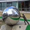 Outdoor Large Sophere Garden Stainless Steel ball and people