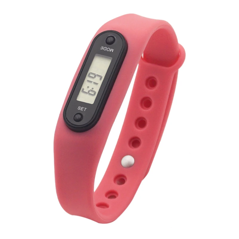 Low Cost Pedometers Lcd Digital Step Meter Pedometer Bracelet With