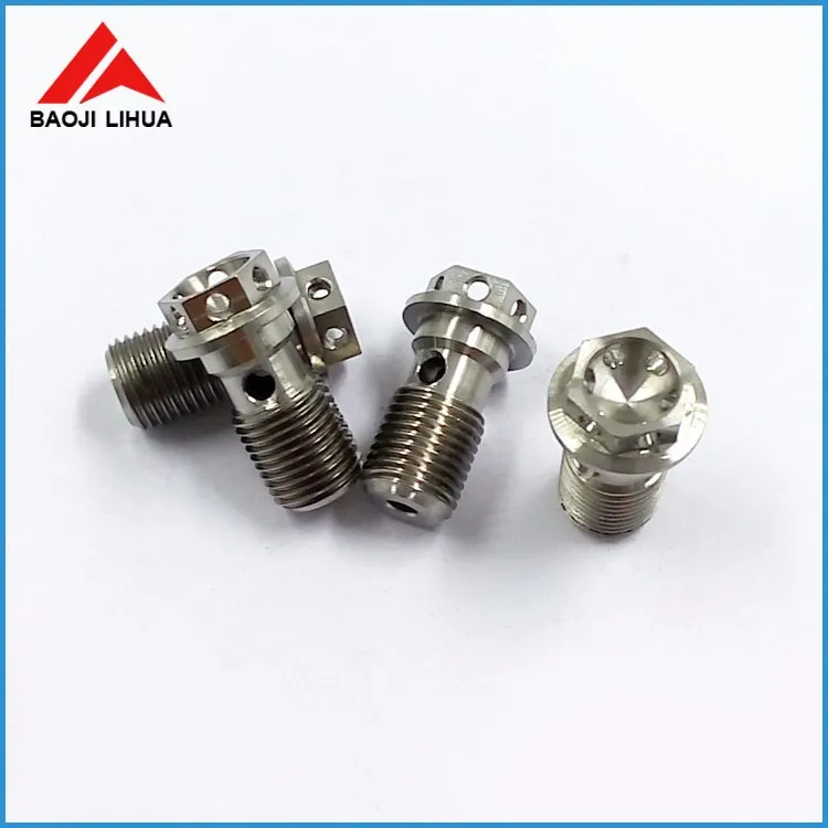 gr5 single Banjo titanium Bolt M10 x 1.0 titanium probolt Race motorcycle parts