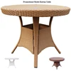 Promotional Patio Rattan Table with cheap price