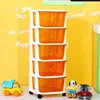 5-tier transparent plastic drawer moveable slide drawer