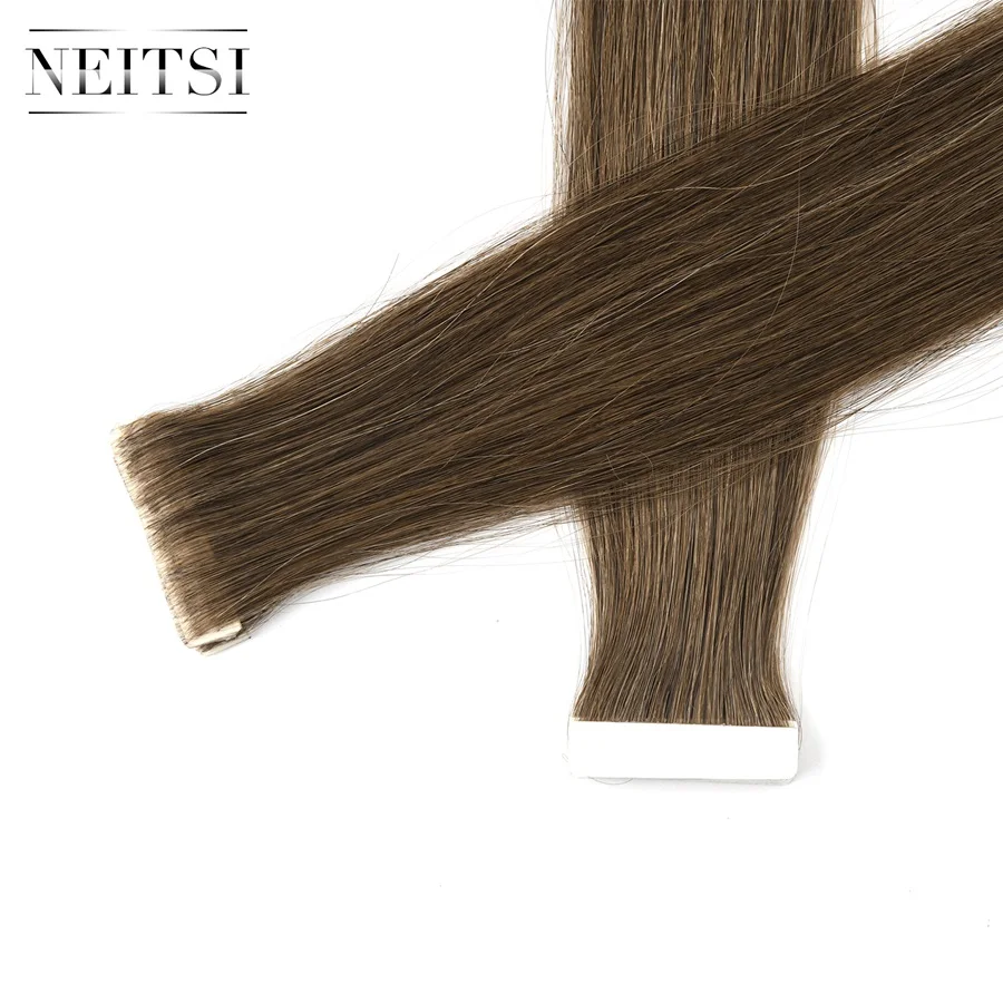 

Neitsi Double Drawn Tape Hair Extensions PU Skin Invisible Tape Hair Extensions 8#