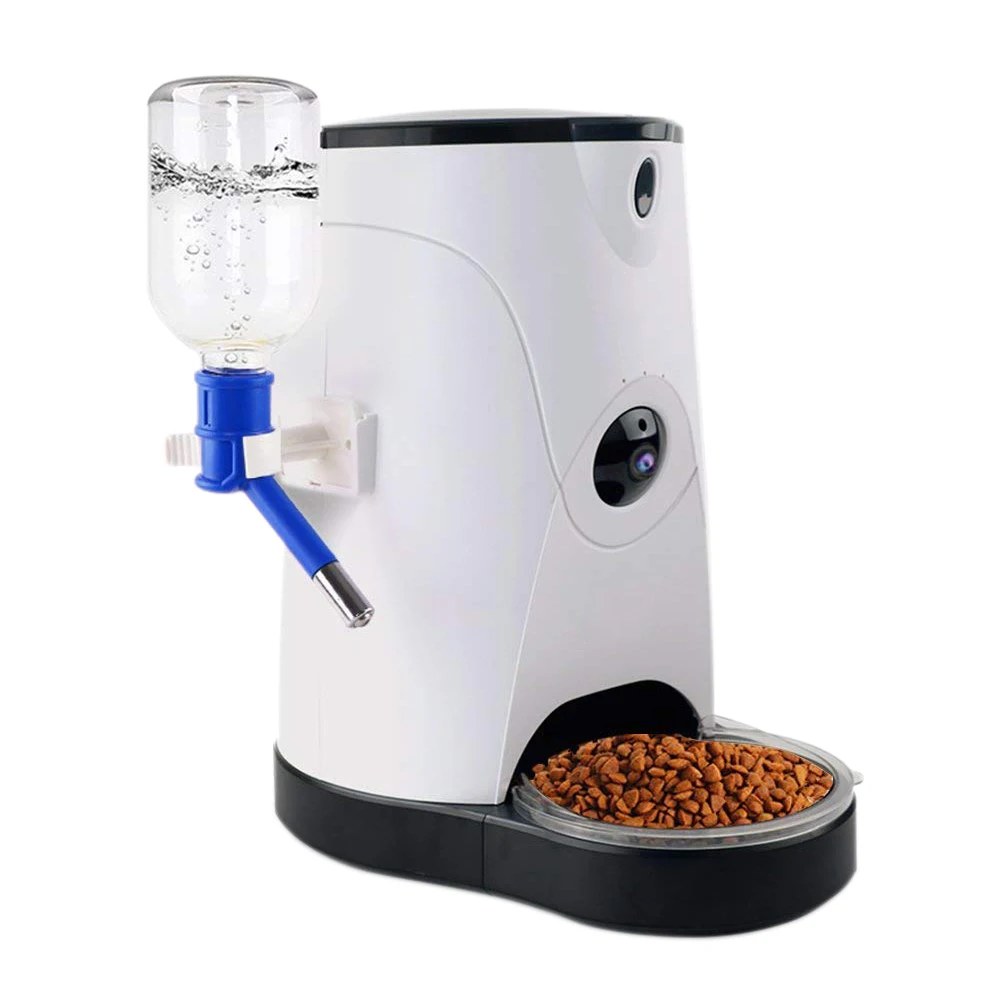 

Remote Control Smart and Automatic Pet Feeder Wifi With Camera Smart Function Pet Feeder, White