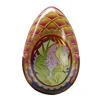 Easter popular decorative large round egg tin box egg shape Tin Box For Candy and Gift