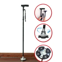 

2019 Smart Cane Four legs walking stick self standing and non slip