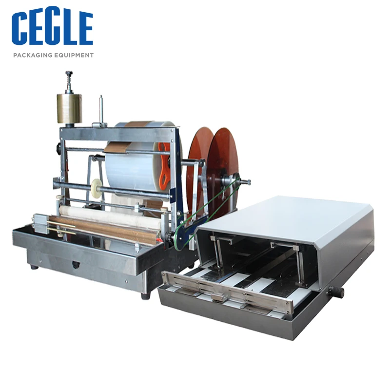 

ACW-88/ACW-88A+3DP-88/A3DP-88 Semi-Automatic different box cellophane wrapping machine with box film folding machine