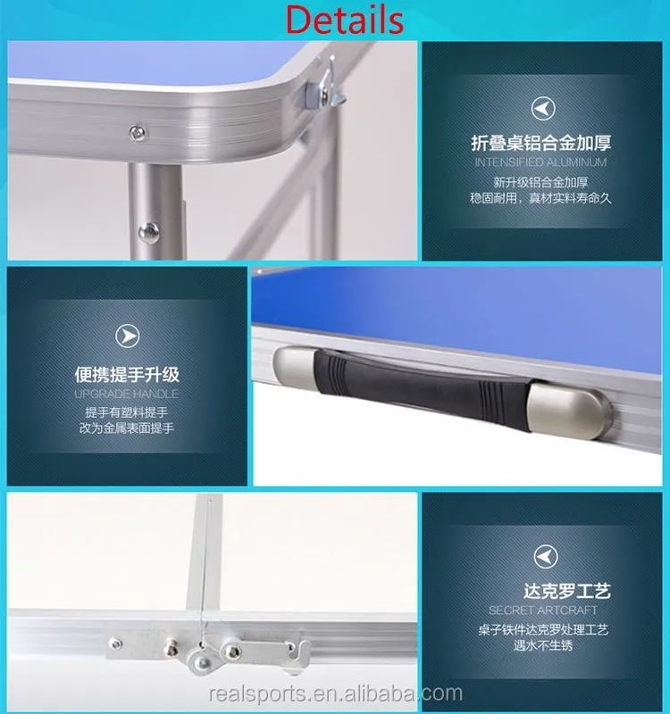 Portable Folding Table And Chair Set Aluminum Table Outdoor Folding