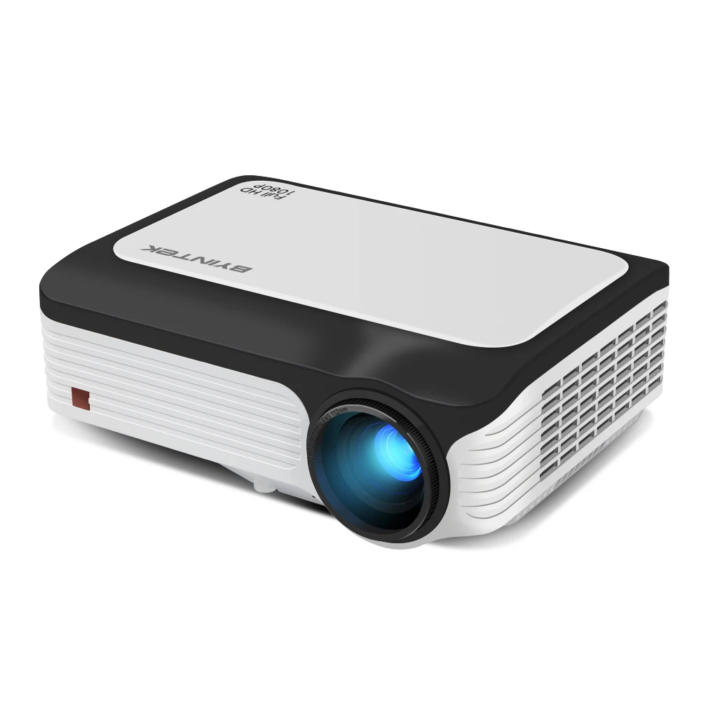 

BYINTEK MOON M1080 FULL 1080P LED Projector Native Resolution 1920x1080 for Home Theater, Black and white