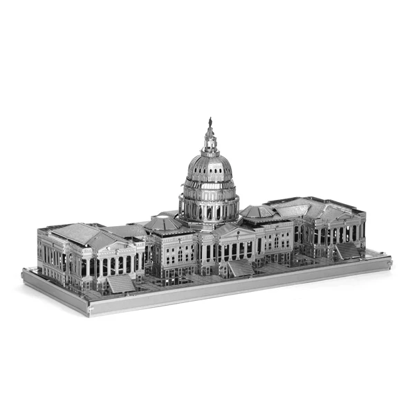 

Educational Toys United States Congress 3D Metal Puzzle Magnetic 3d Jigsaw Puzzles, Silver