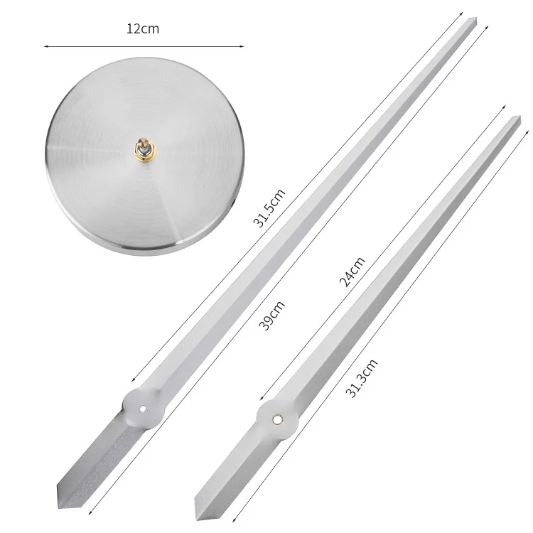 Minimalist Creative DIY Metal Wall Clock Long Hand Clock Mechanism