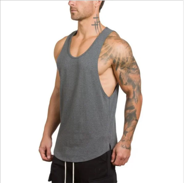 

2021 custom sportswear sleeveless fitness sport tank top men,basic tank top custom logo mens gym apparel