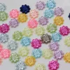 12mm Mix Color Flower Shape ABS Half Round Pearl Flatback Beads For Scrapbook DIY Decoration