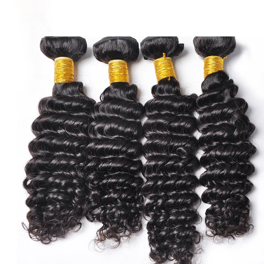 

Top quality 100 brazilian virgin hair brazilian human hair deep wave extension hair Hot Selling In US, Natural black & natural brown