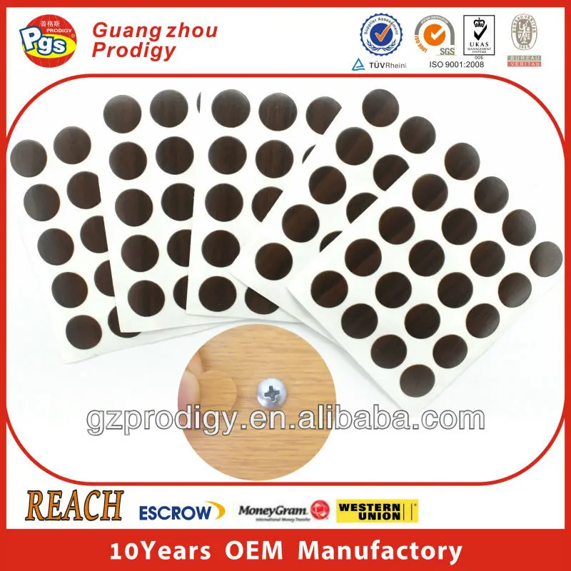 12mm Adhesive Furniture Screw Hole Sticker Buy Screw Hole Sticker