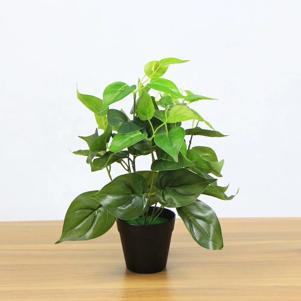 

Hot sale plastic artificial ficus bonsai tree leaves plants for decoration