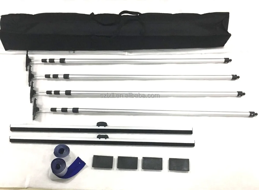 
Dust Barrier system 4PK 12ft 3.9M extension poles and adhesive zippers 