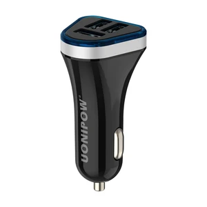 UONIPOW 5V 3 Port 4.8A USB Fast Car Charger LED Light