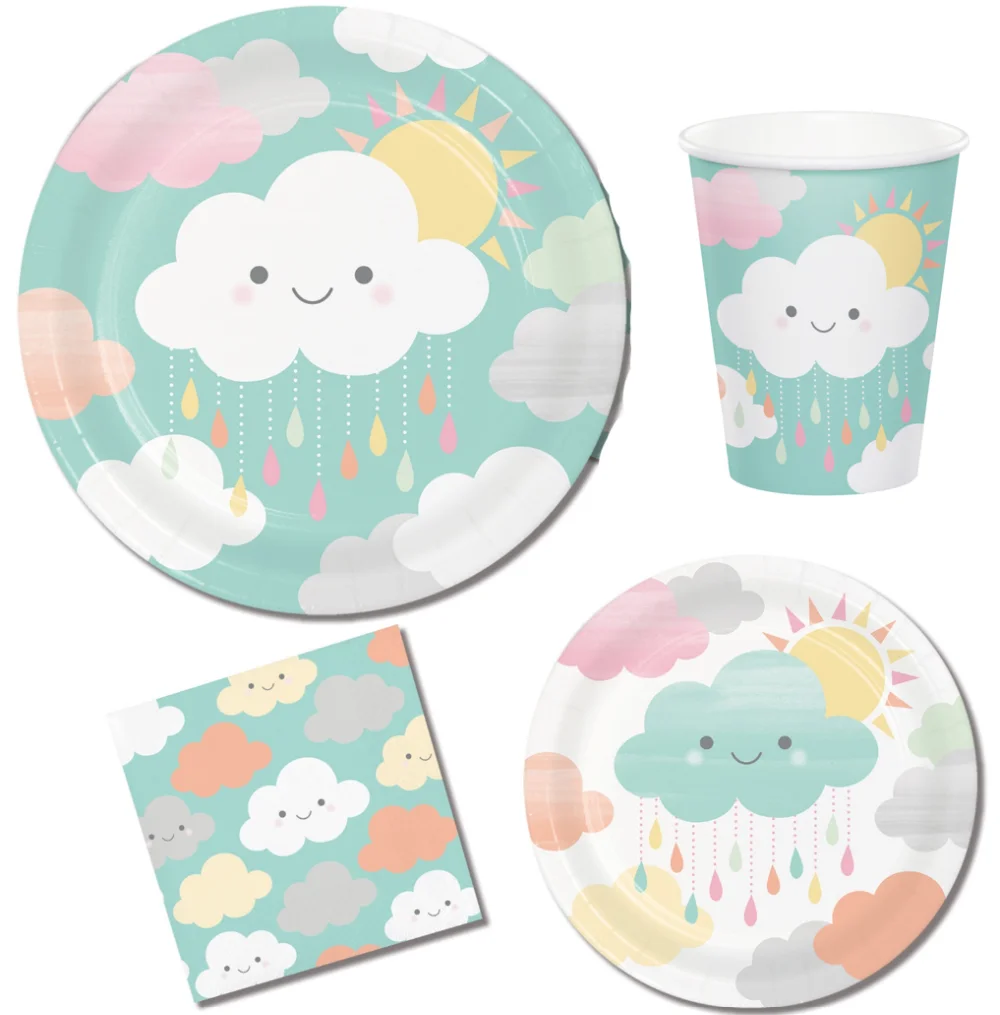 baby shower plates and cups