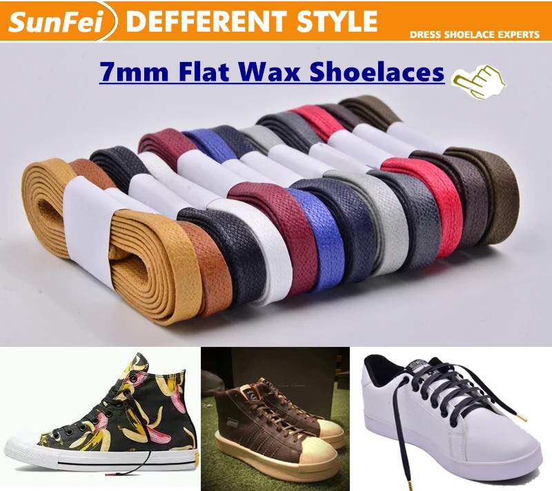 Round Waxed Shoelaces Oxford Flat Dress Canvas Sneaker Shoe Laces Unisex Strings