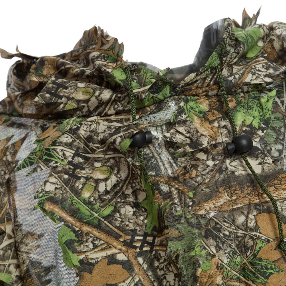 Hunting Ghillie Suit 3D Camo Bionic Leaf Camouflage Jungle Woodland Birdwatching Poncho Manteau Hunting Clothing Durable