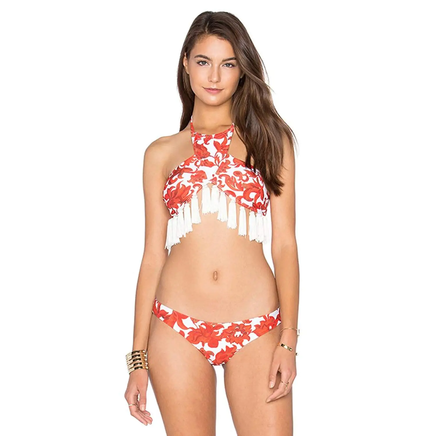 Swimwear women monokini padded bikini sexy fruit printed bathing suit swimsuit