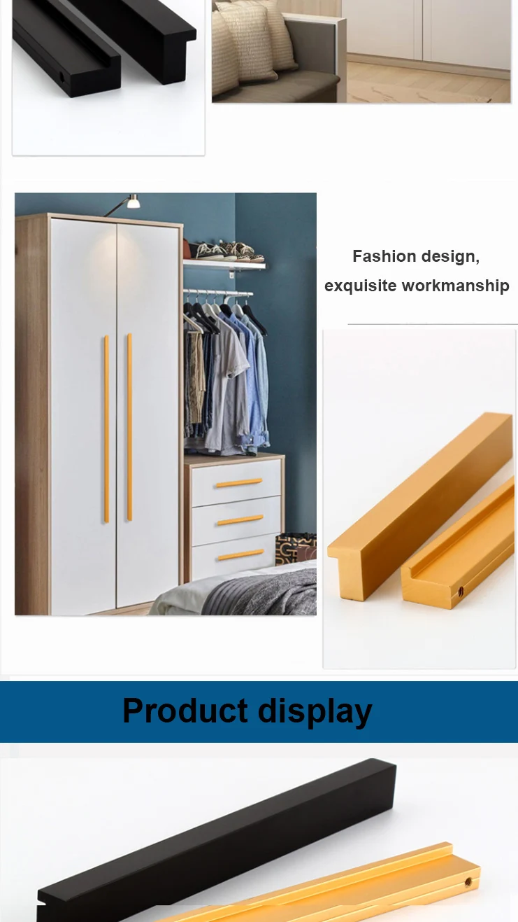 veitop welltop welltop hardware modern kitchen aluminium profile cabinet handle VT-01.133