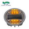 Round driveway reflective road stud led solar traffci flashing lights smart cat eyes
