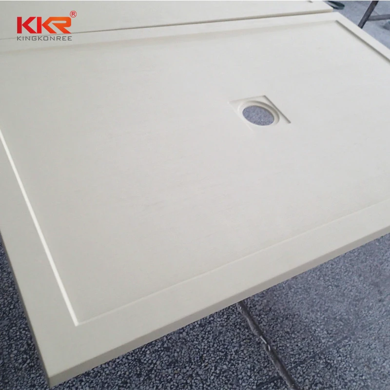 Kkr Custom Size Shower Pan Solid Surface Shower Tray Stone Buy Solid