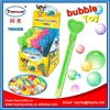 2015 top summer toy wholesale soap bubble water gun Funny cartoon soap bubble toy flavored bubbles for kids toy candy in shantou