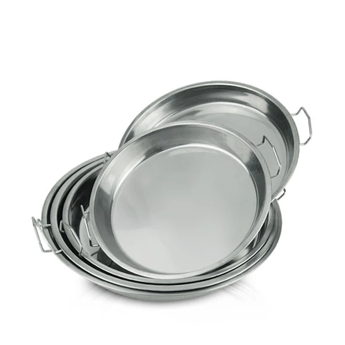 Ss 410 Stainless Steel Serving Tray Thali Decorative Indian Thali