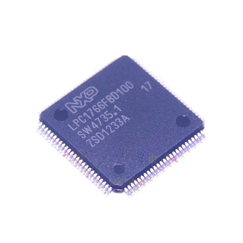 Electronic component IC Chip LPC1766FBD100 microcontroller 32-bit ARM Cortex M3 RISC 256KB Flash 3.3V LQFP wholesale only