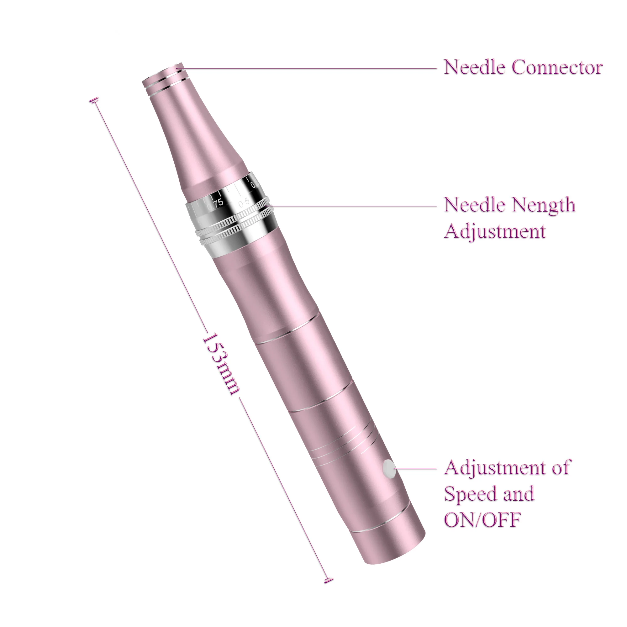 Electric vibrating microneedling instrument automatic skin rejuvenation derma pen