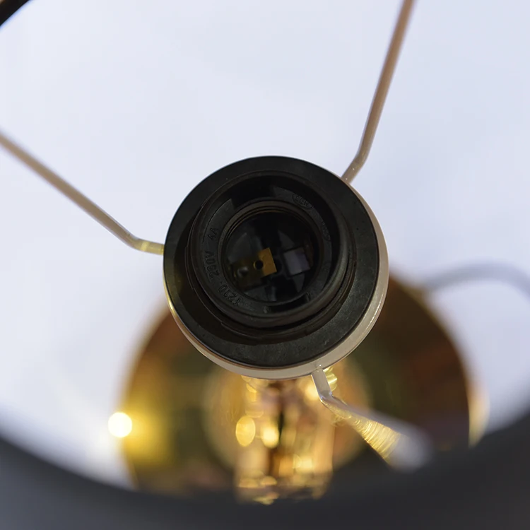 
Factory Direct Sales Customization Faberglass Decorate Luxury Gold/sliver Table Lamp 