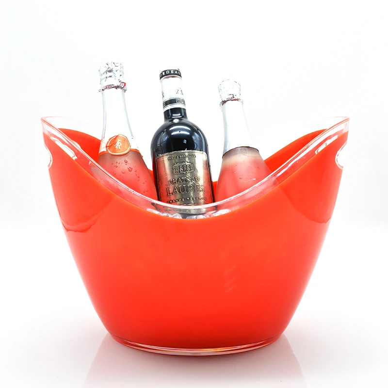 

Champagne Acrylic round whisky plastic ice bucket wholesale, Any color