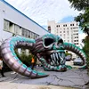 customized new design giant printing hanging halloween devil inflatable skull for Helloween advertising decoration