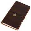 Refillable Travelers Notebook Leather Jouranl high quality brown thick leather cover